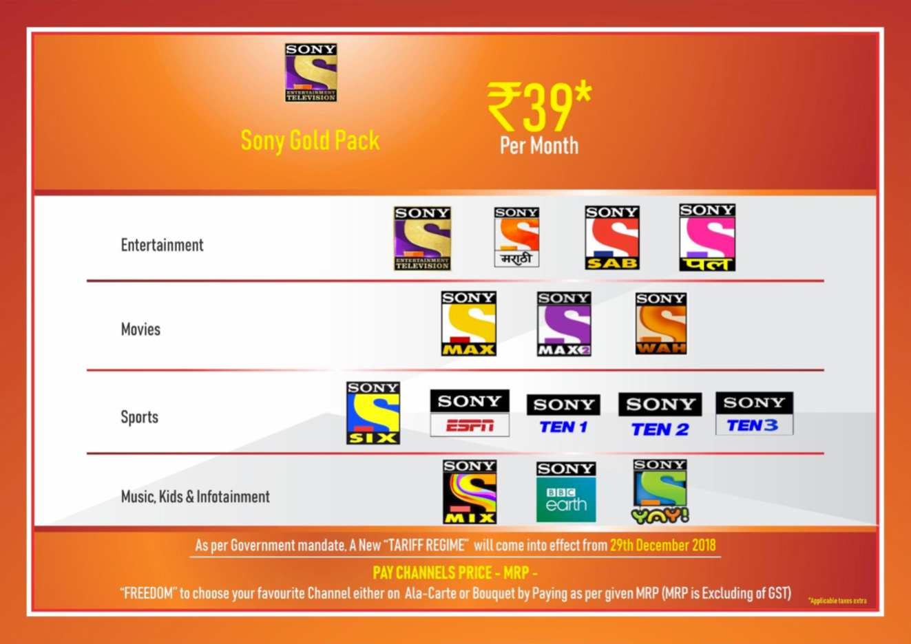 Sony Gold Pack